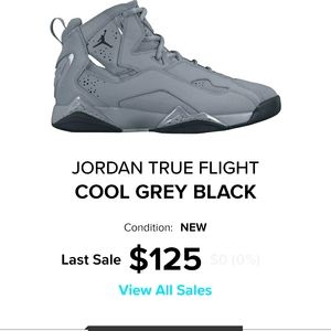 Nike Air Jordan True Flight Grey size 13 NIB DS